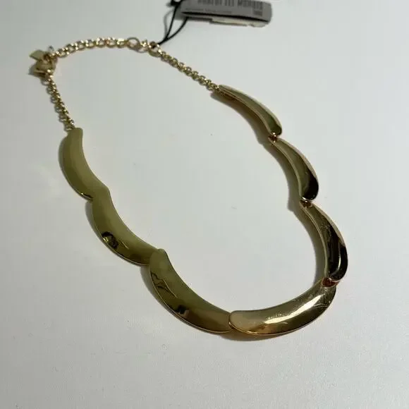 Robert Lee Morris Gold Plated Soho Collar Necklace Jewelry Statement Fashion NWT